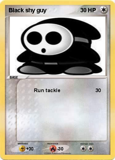 Pokemon Black shy guy