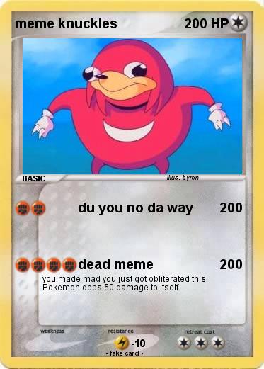 Pokemon meme knuckles