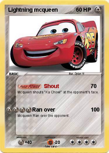 Pokemon Lightning mcqueen