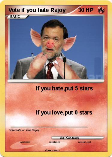 Pokemon Vote if you hate Rajoy