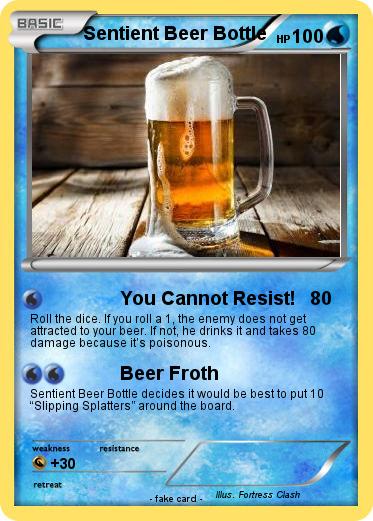 Pokemon Sentient Beer Bottle