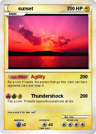 Pokemon sunset