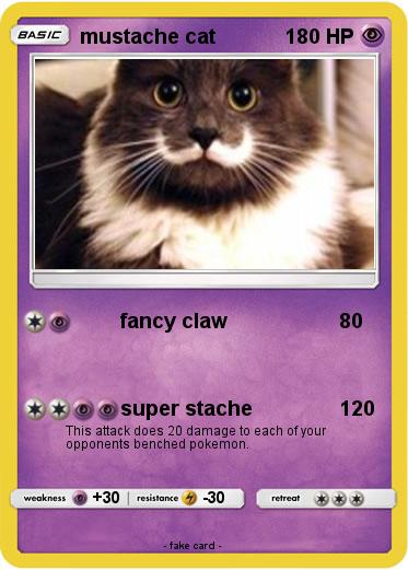 Pokemon mustache cat