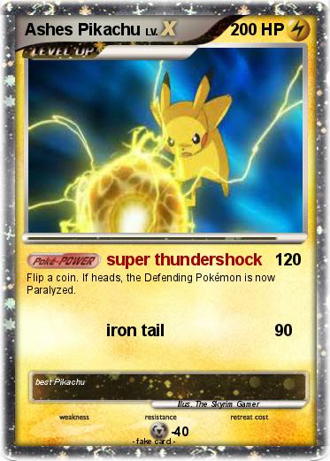 Pokemon Ashes Pikachu