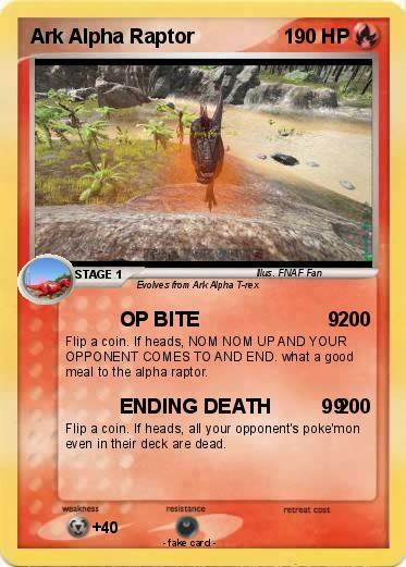 Pokemon Ark Alpha Raptor