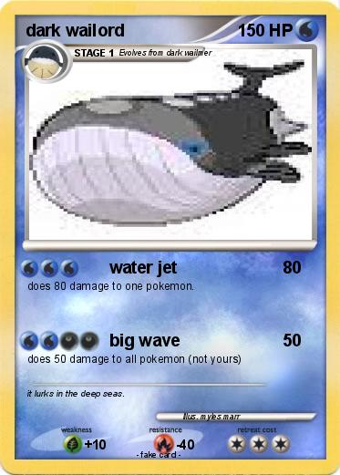 Pokemon dark wailord