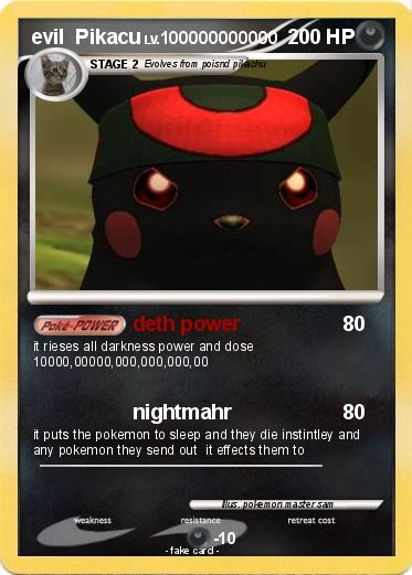 Pokemon evil  Pikacu