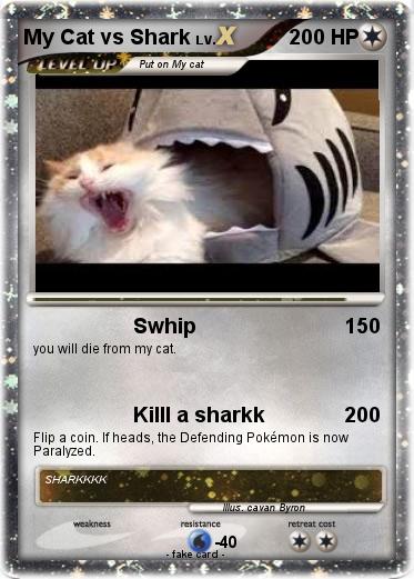Pokemon My Cat vs Shark