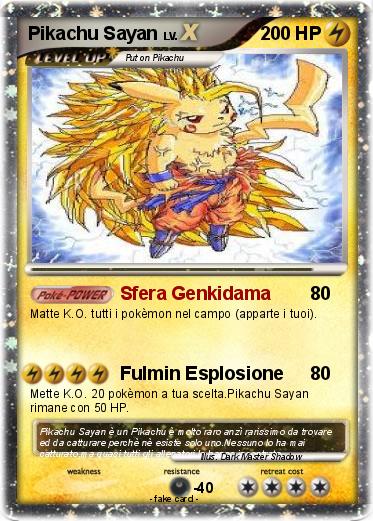 Pokemon Pikachu Sayan