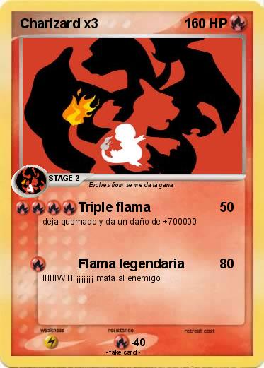 Pokemon Charizard x3