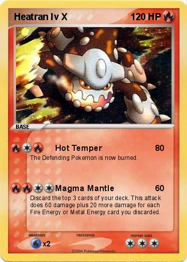 Pokemon Heatran lv X