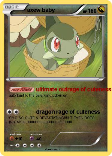 Pokemon axew baby