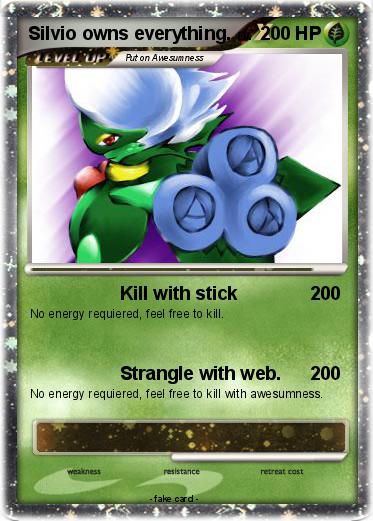 Pokemon Silvio owns everything.