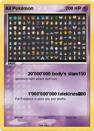 Pokemon All Pokémon