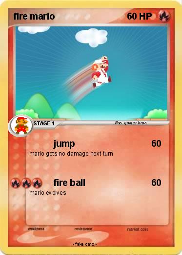 Pokemon fire mario