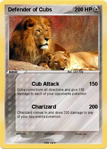 Pokemon Defender of Cubs