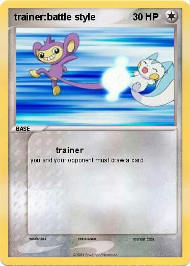 Pokemon trainer:battle style