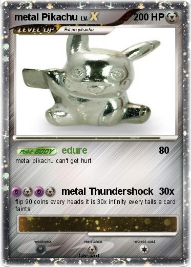Pokemon metal Pikachu