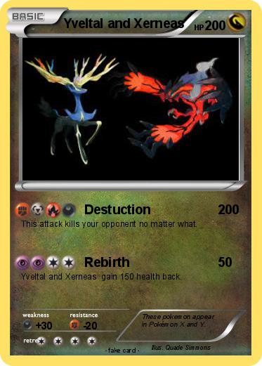 Pokemon Yveltal and Xerneas