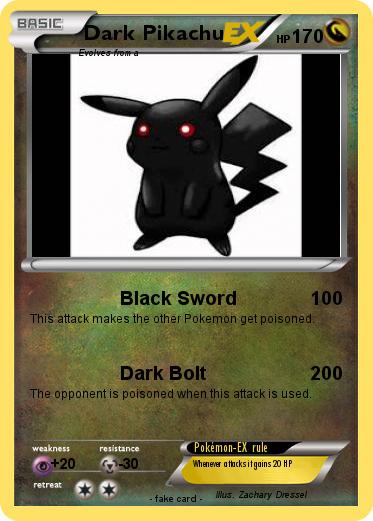 Pokemon Dark Pikachu