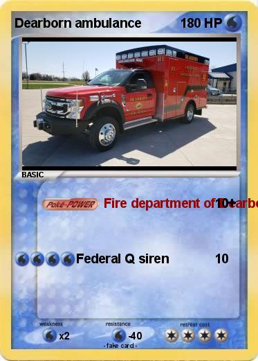 Pokemon Dearborn ambulance