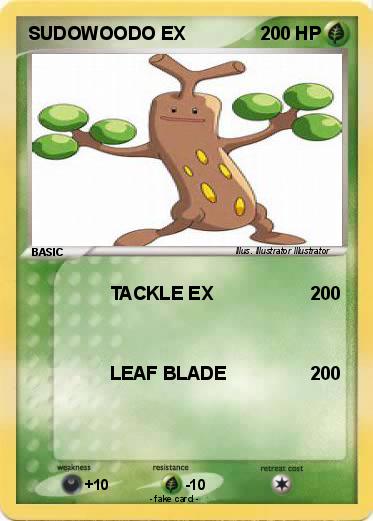 Pokemon SUDOWOODO EX
