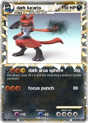 Pokemon dark lucario