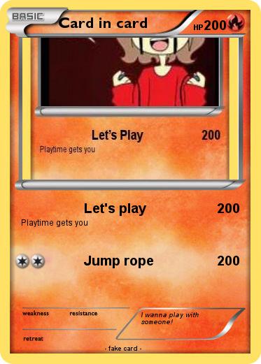 Pokemon Card in card