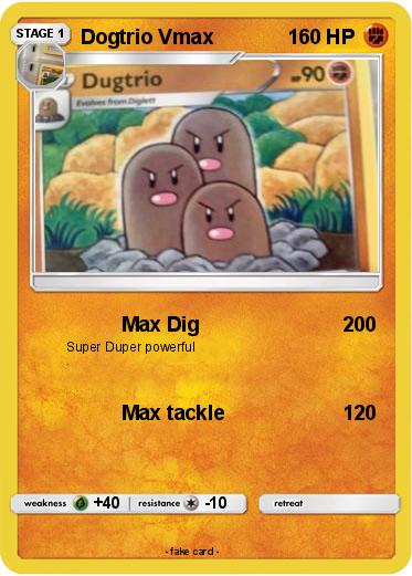 Pokemon Dogtrio Vmax
