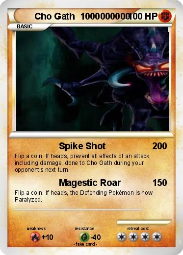 Pokemon Cho Gath  1000000000