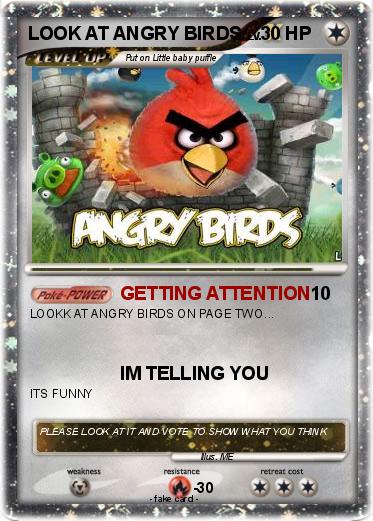 Pokemon LOOK AT ANGRY BIRDS