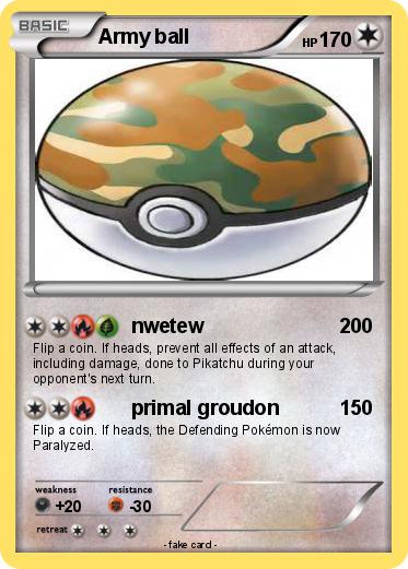 Pokemon Army ball