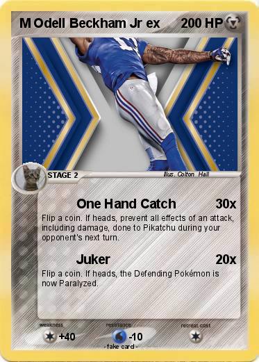 Pokemon M Odell Beckham Jr ex