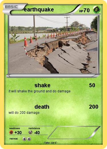Pokemon earthquake