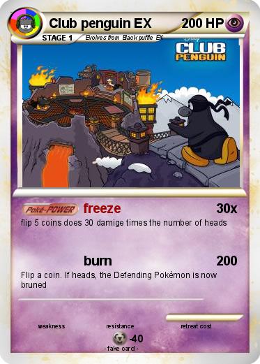 Pokemon Club penguin EX