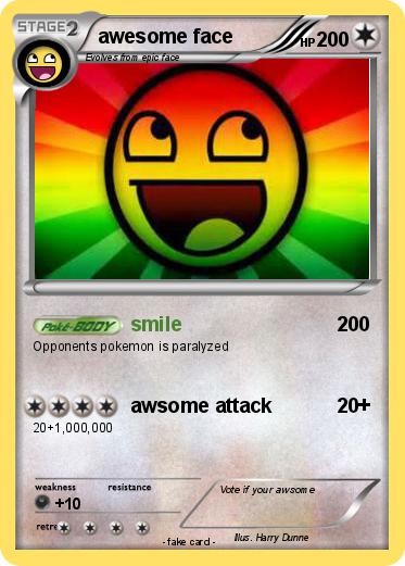 Pokemon awesome face