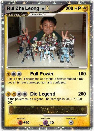 Pokemon Rui Zhe Leong