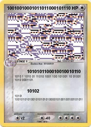 Pokemon 10010010001011011000101