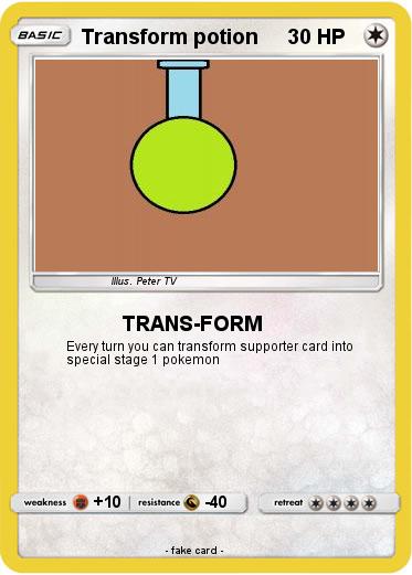 Pokemon Transform potion