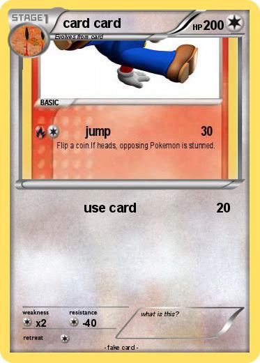 Pokemon card card