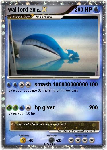 Pokemon waillord ex