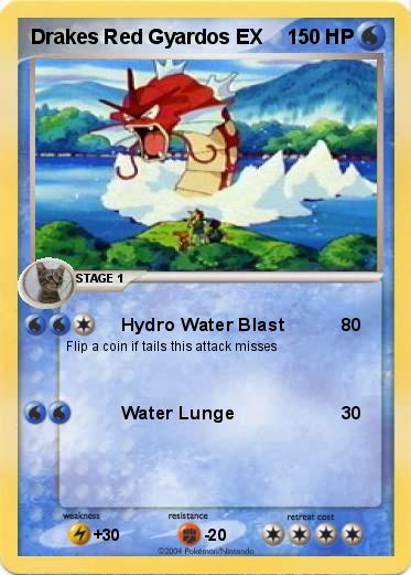 Pokemon Drakes Red Gyardos EX