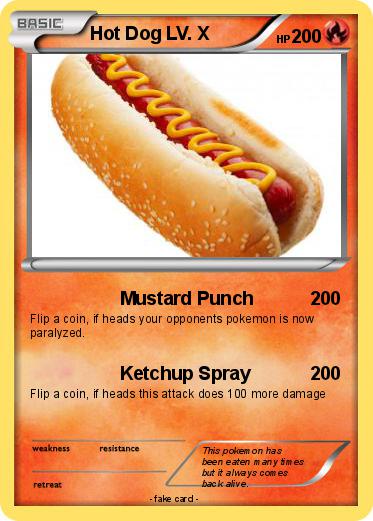 Pokemon Hot Dog LV. X
