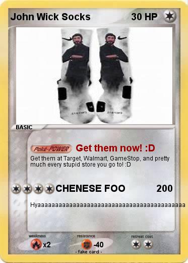 Pokemon John Wick Socks