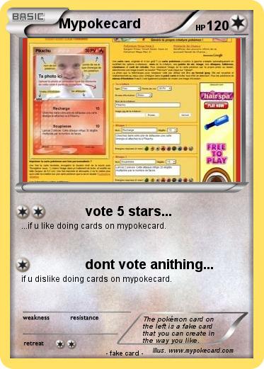 Pokemon Mypokecard