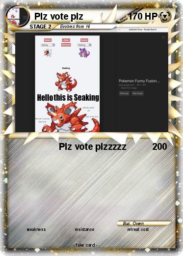 Pokemon Plz vote plz
