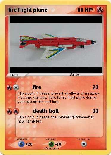 Pokemon fire flight plane