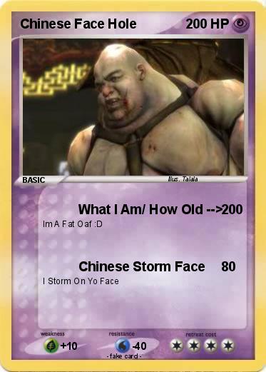 Pokemon Chinese Face Hole