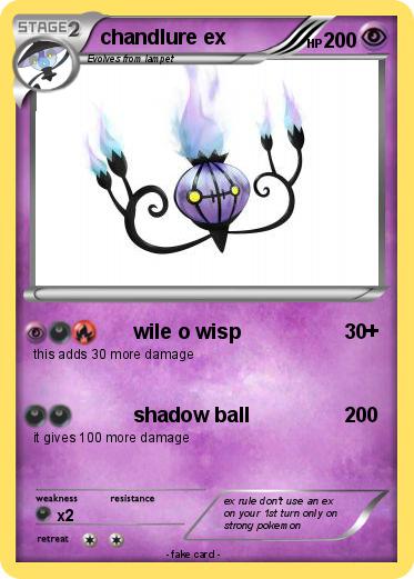 Pokemon chandlure ex