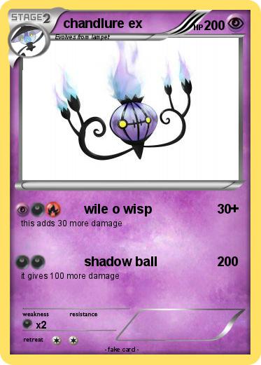 Pokemon chandlure ex